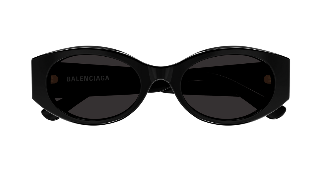 Occhiali da sole balenciaga bb0477sa 001 negro round/oval/panthos femenino taglia 53mm - Vista dettagliata