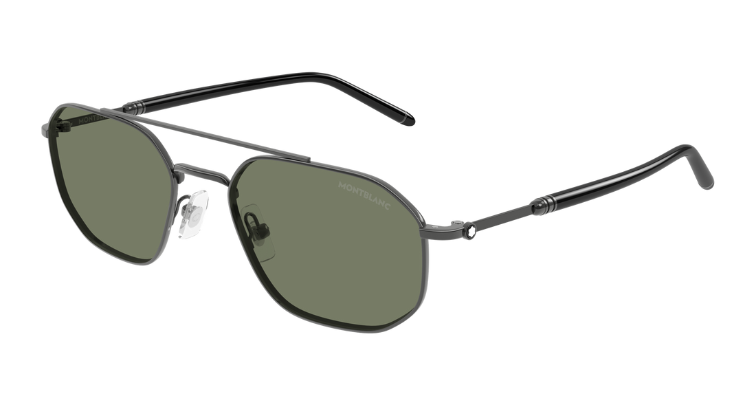 Gafas de sol montblanc mb0481s 003 plateado pilot/navigator masculino talla 55mm - Vista principal