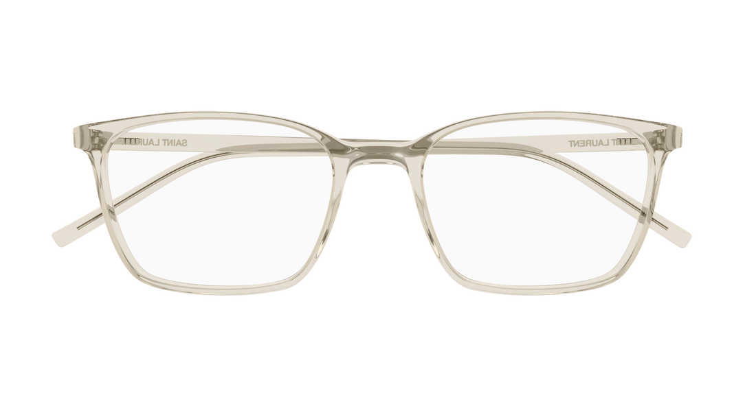 Brillen saint laurent sl 885 004 beige rectangular / squared unisex größe 53mm - Detailansicht