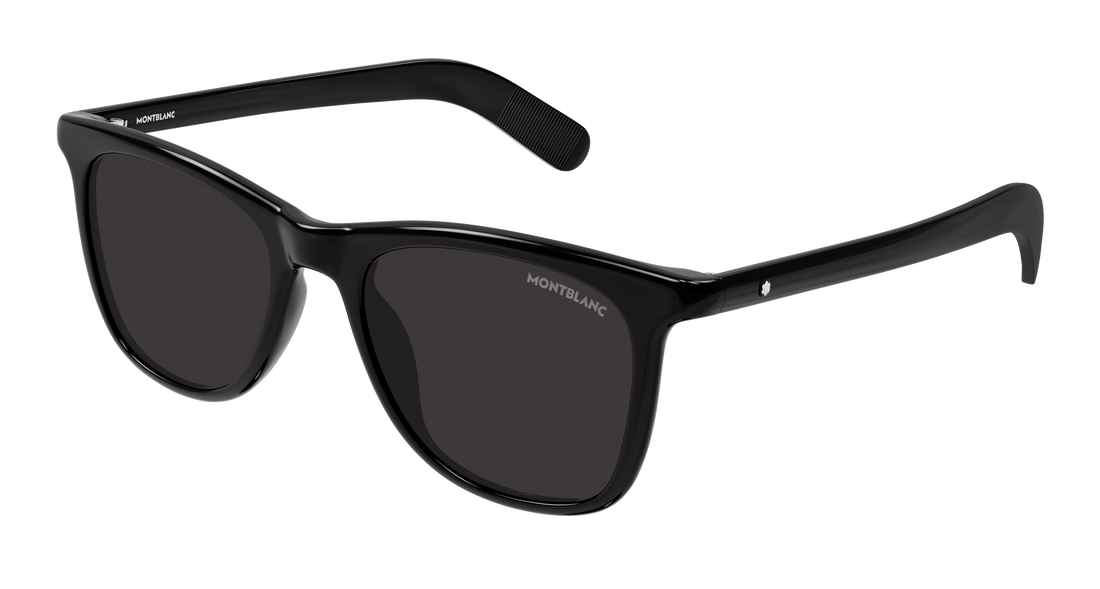 Lunettes de soleil montblanc mb0496s 001 negro rectangular / squared masculino taille 52mm - Vue principale
