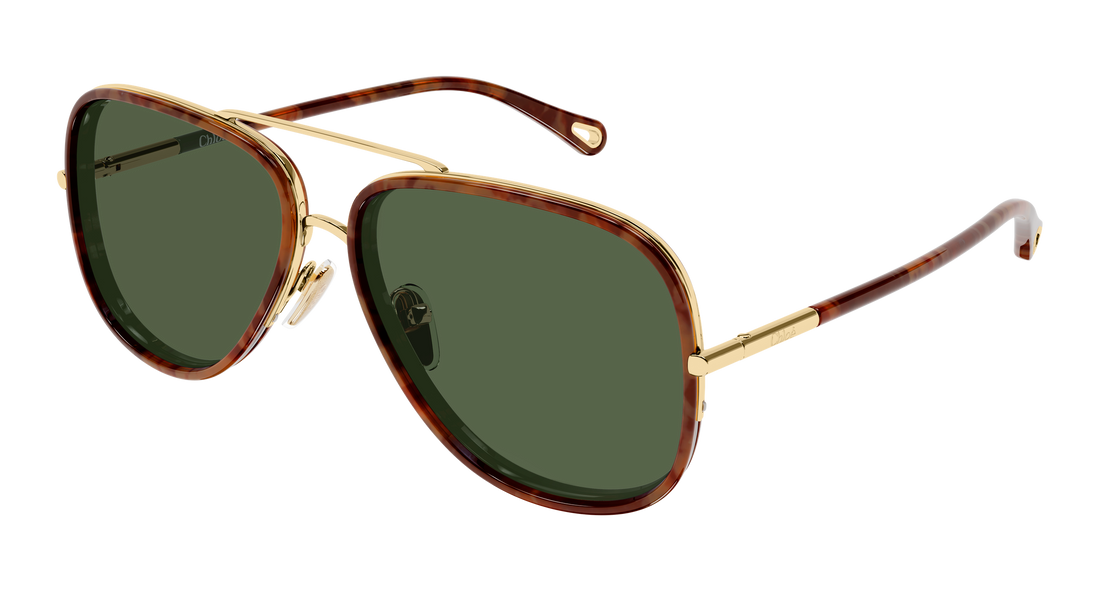 Sonnenbrillen chloé ch0382s 003 dorado pilot/navigator femenino größe 60mm - Hauptansicht
