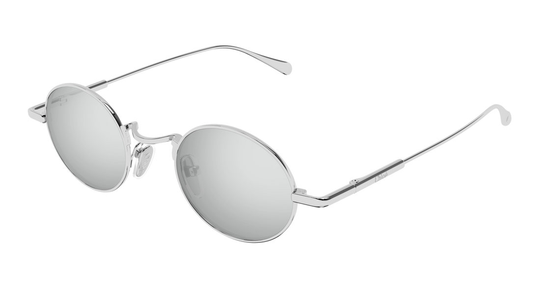 Lunettes de soleil chloé ch0414s 002 plateado round/oval/panthos femenino taille 44mm - Vue principale