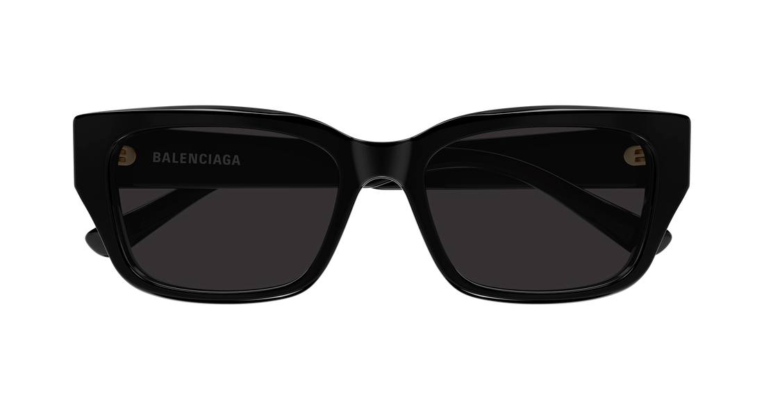 Óculos de sol balenciaga bb0480sk 001 negro rectangular / squared unisex tamanho 56mm - Vista de detalhe