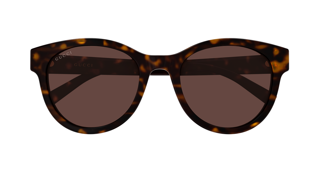 Óculos de sol gucci gg2127sk 002 havana round/oval/panthos femenino tamanho 54mm - Vista de detalhe
