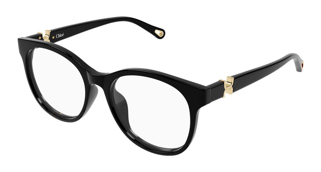 Brillen chloé ch0375o 001 negro round/oval/panthos femenino größe 54mm - Hauptansicht
