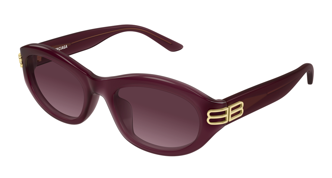Sonnenbrillen balenciaga bb0434sk 007 rojo round/oval/panthos femenino größe 55mm - Hauptansicht