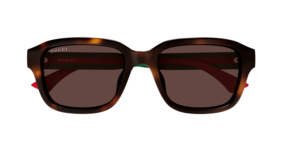 Sunglasses gucci gg2120sa 002 havana rectangular / squared masculino size 55mm - Detailed view