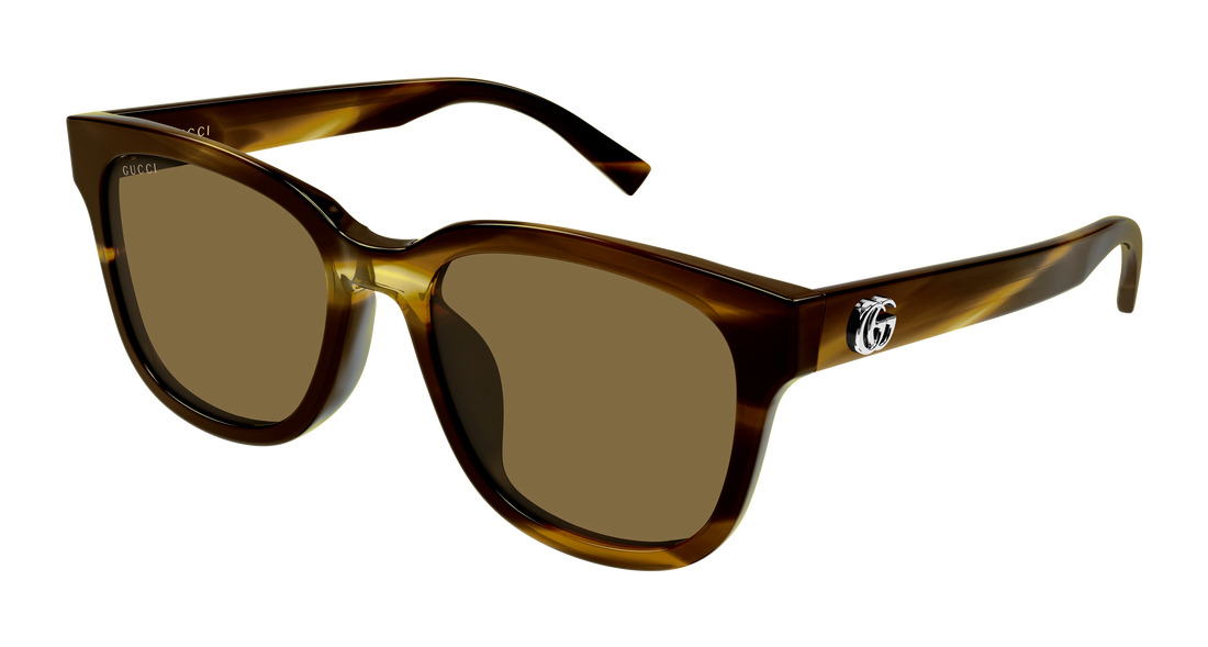 Óculos de sol gucci gg2126sk 003 havana round/oval/panthos femenino tamanho 55mm - Vista principal