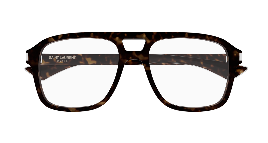 Brillen saint laurent sl 881 opt 002 havana masculino größe 55mm - Detailansicht
