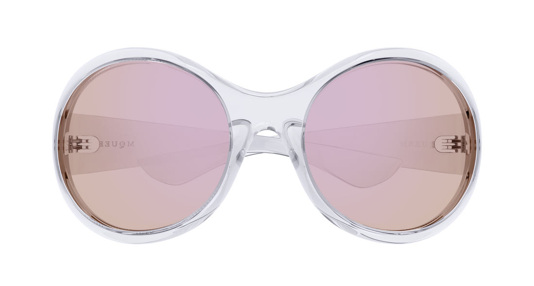 Sonnenbrillen alexander mcqueen am0592s 004 transparente round/oval/panthos unisex größe 65mm - Detailansicht