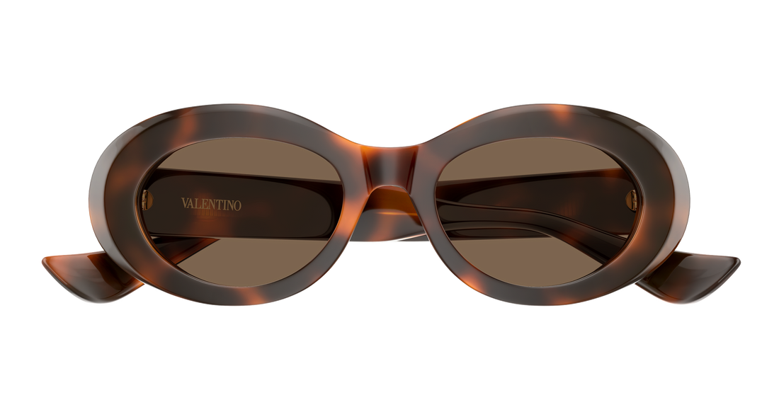 Sonnenbrillen valentino vg0057s 003 havana round/oval/panthos femenino größe 50mm - Detailansicht