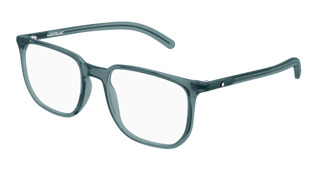 Lunettes de vue montblanc mb0388o 006 azul rectangular / squared masculino taille 54mm - Vue principale