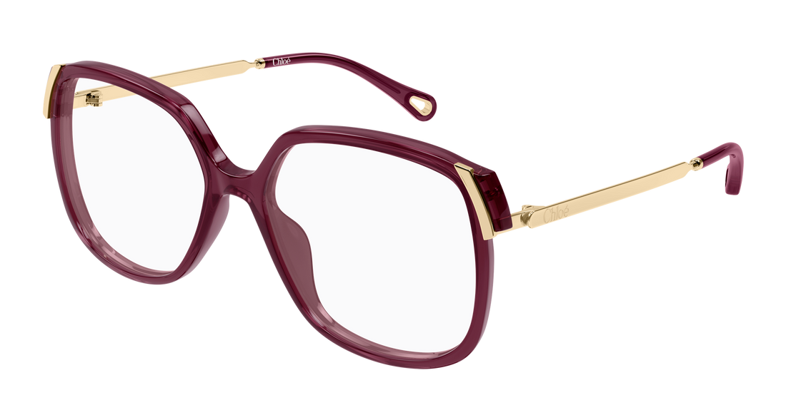 Lunettes de vue chloé ch0287o 011 rojo rectangular / squared femenino taille 56mm - Vue principale
