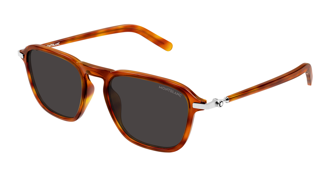 Sonnenbrillen montblanc mb0498s 004 havana pilot/navigator masculino größe 52mm - Hauptansicht
