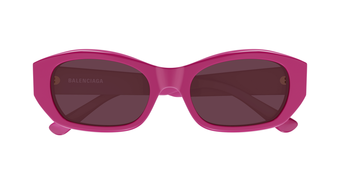 Occhiali da sole balenciaga bb0476s 004 rosa round/oval/panthos femenino taglia 54mm - Vista dettagliata