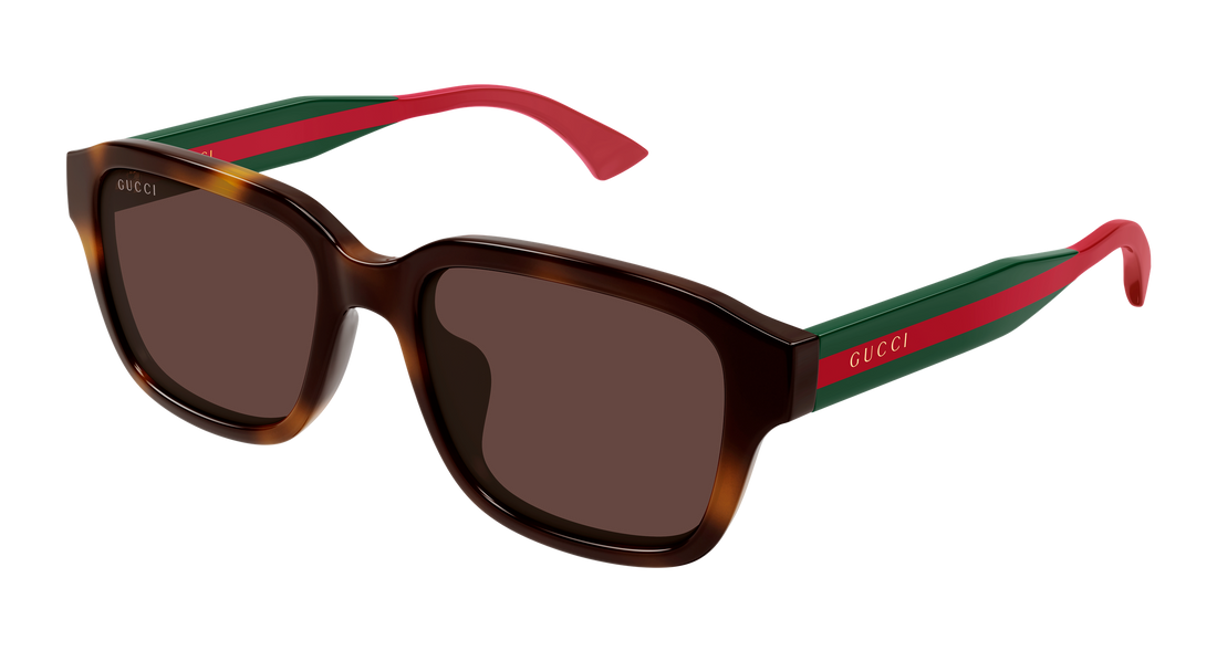 Sunglasses gucci gg2120sa 002 havana rectangular / squared masculino size 55mm - Main view