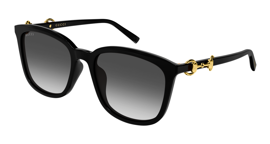Óculos de sol gucci gg2057sk 001 negro rectangular / squared femenino tamanho 56mm - Vista principal