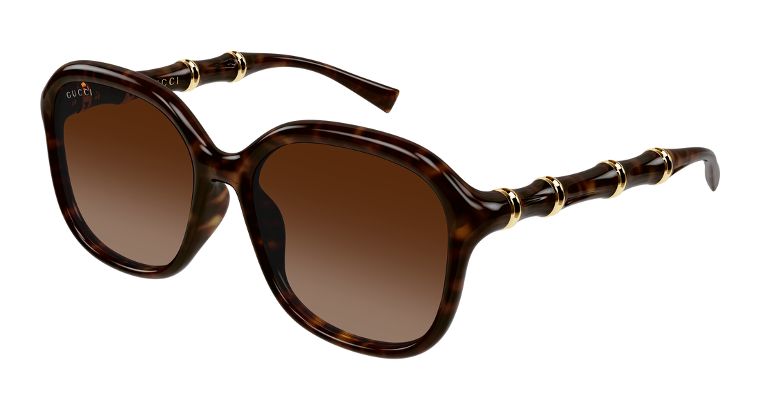 Óculos de sol gucci gg2061sa 002 havana rectangular / squared femenino tamanho 55mm - Vista principal