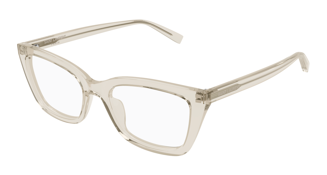 Brillen saint laurent sl 911 004 beige cat eye femenino größe 53mm - Hauptansicht