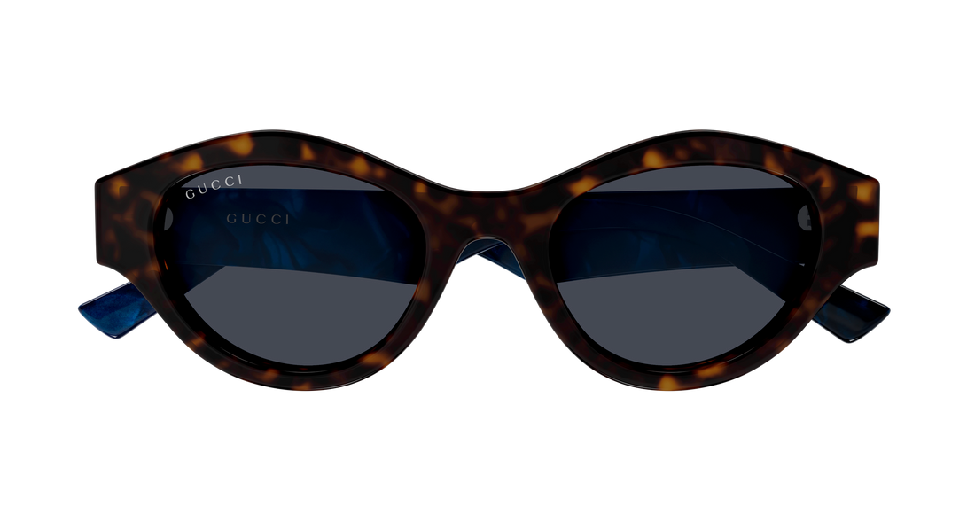 Lunettes de soleil gucci gg2207s 005 havana cat eye femenino taille 51mm - Vue détaillée