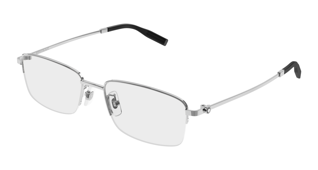 Lunettes de vue montblanc mb0529oa 003 plateado rectangular / squared masculino taille 54mm - Vue principale