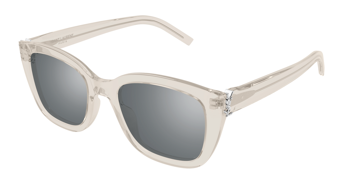 Lunettes de soleil saint laurent sl m176 004 beige cat eye femenino taille 53mm - Vue principale