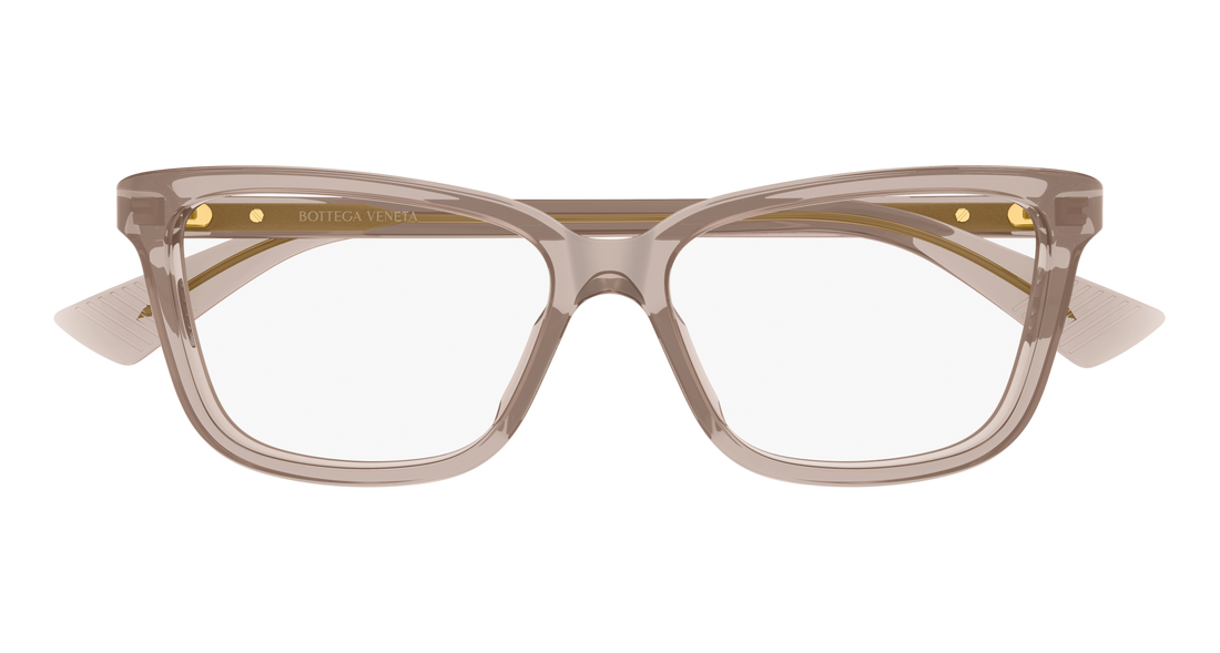 Brillen bottega veneta bv1499o 008 marron cat eye femenino größe 54mm - Detailansicht