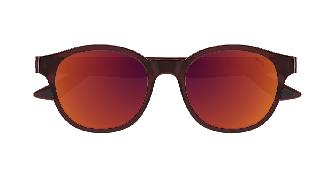 Occhiali da sole puma pu0522s 003 marron round/oval/panthos masculino taglia 52mm - Vista dettagliata