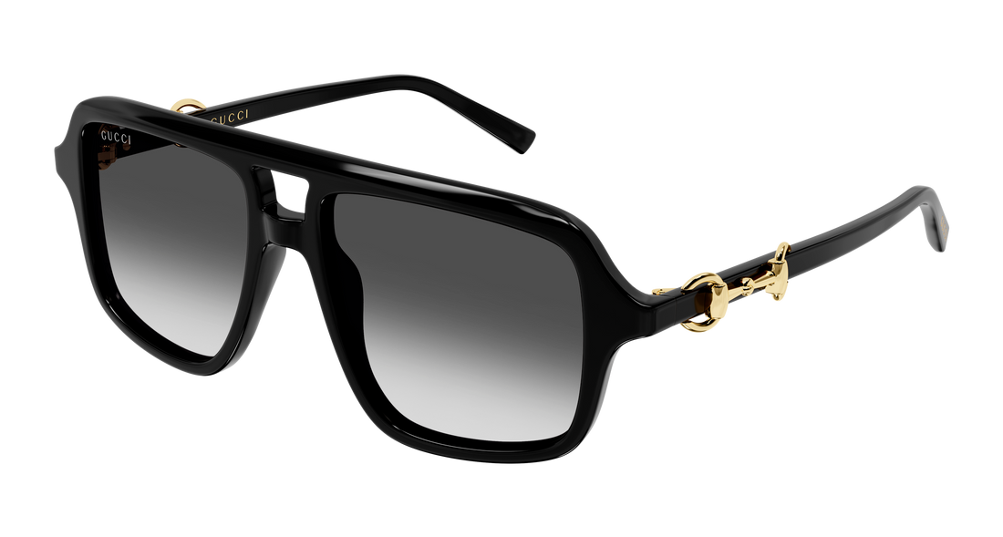 Gafas de sol gucci gg2052s 007 negro pilot/navigator femenino talla 55mm - Vista principal