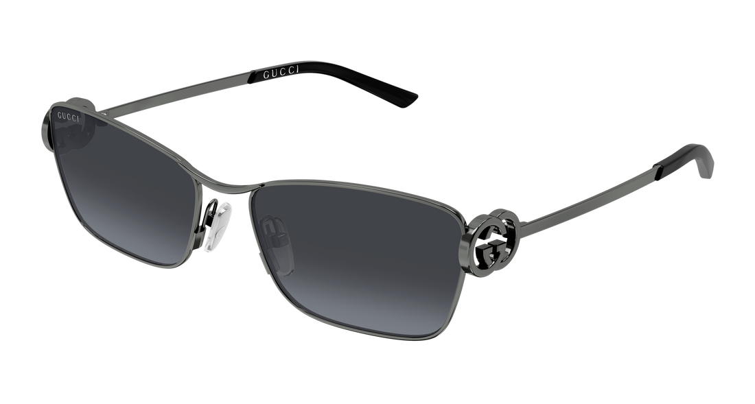 Óculos de sol gucci gg2045s 001 plateado cat eye femenino tamanho 58mm - Vista principal