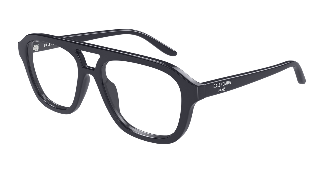 Brillen balenciaga bb0529o 006 gris pilot/navigator masculino größe 55mm - Hauptansicht
