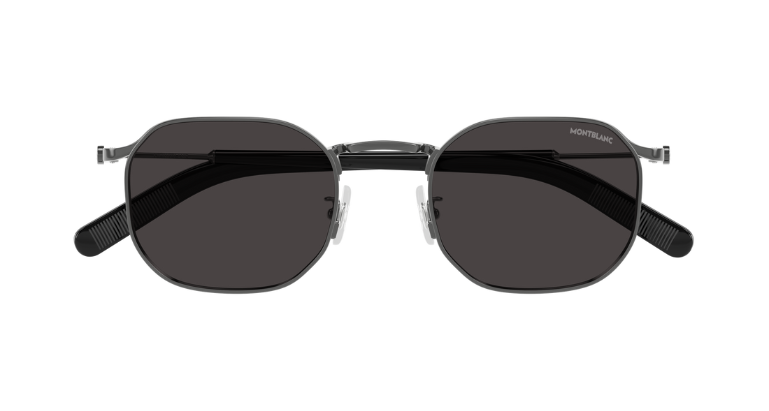 Gafas de sol montblanc mb0459s 001 plateado geometrical/directional masculino talla 50mm - Vista de detalle