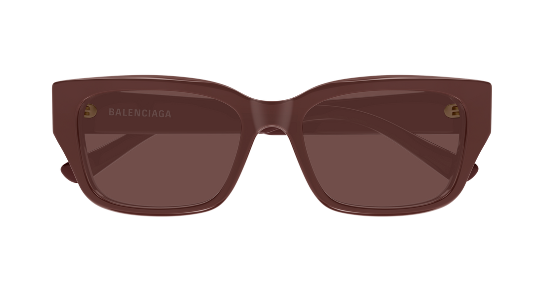 Óculos de sol balenciaga bb0480sk 004 burdeos rectangular / squared unisex tamanho 56mm - Vista de detalhe