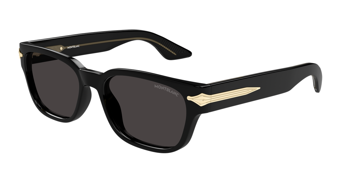 Gafas de sol montblanc mb0479s 001 negro rectangular / squared masculino talla 55mm - Vista principal