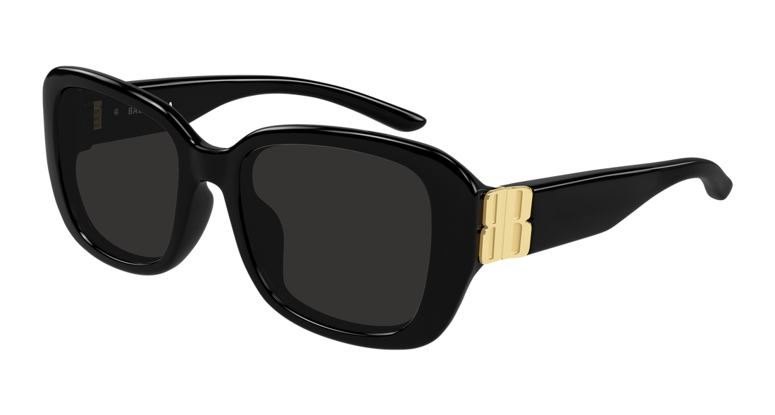 Lunettes de soleil balenciaga bb0508sk 001 negro rectangular / squared femenino taille 55mm - Vue principale
