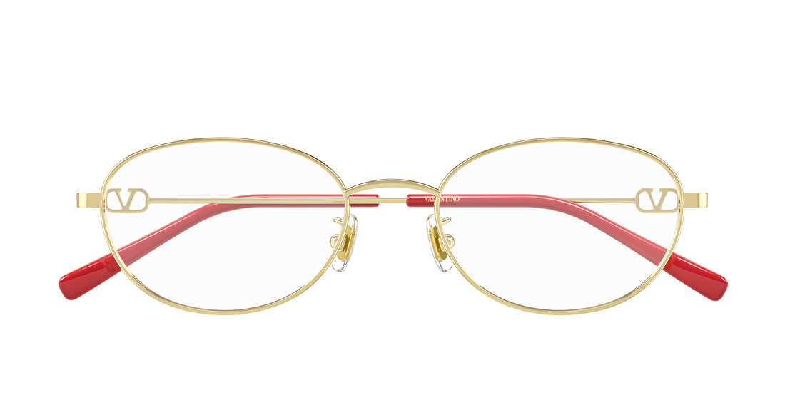 Lunettes de vue valentino vg0066oa 002 dorado round/oval/panthos femenino taille 53mm - Vue détaillée