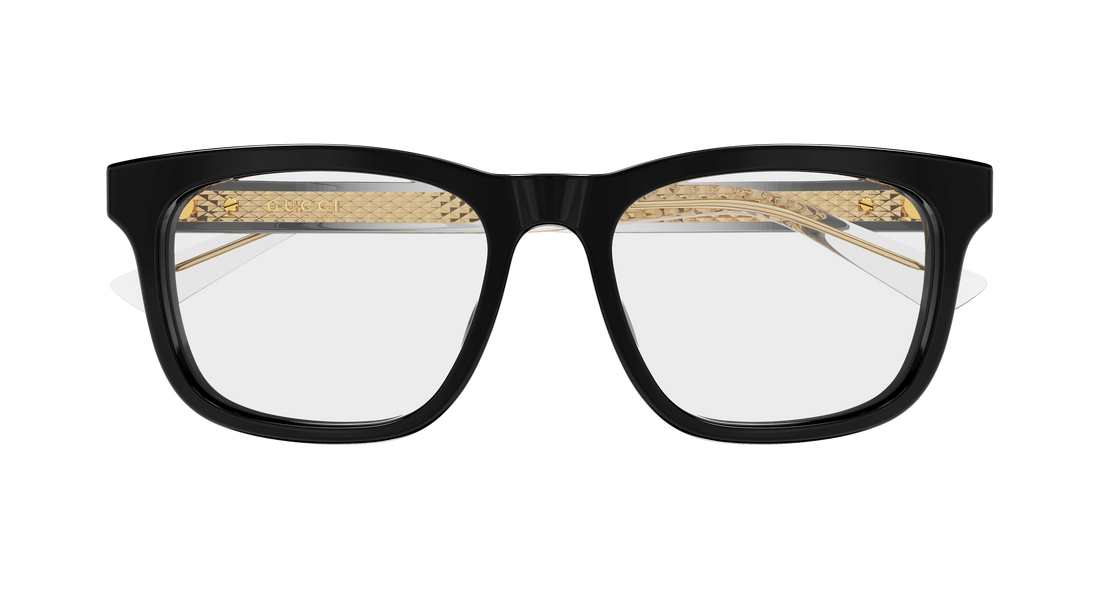 Lunettes de vue gucci gg2250ol 007 negro rectangular / squared masculino taille 56mm - Vue détaillée