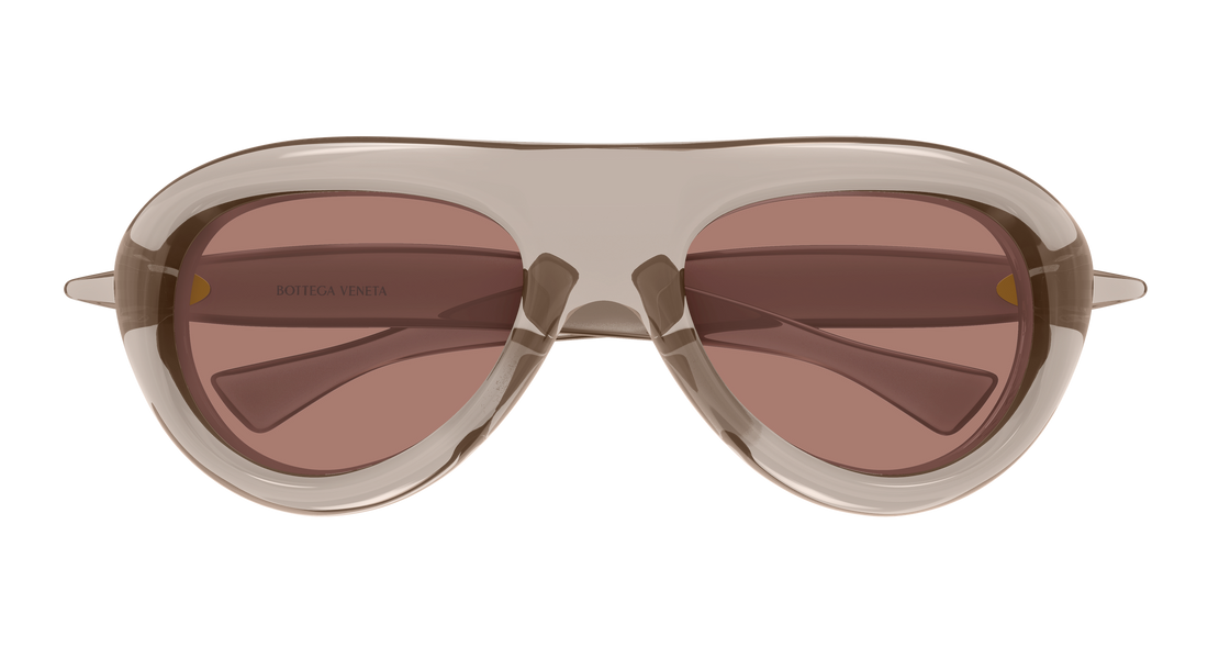 Sonnenbrillen bottega veneta bv1483s 004 marron round/oval/panthos unisex größe 54mm - Detailansicht