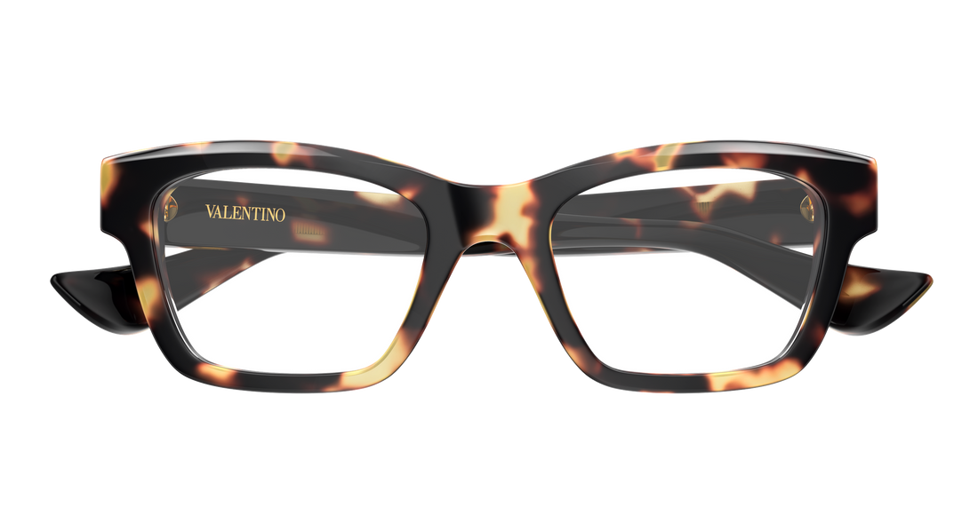 Lunettes de vue valentino vg0061o 002 havana rectangular / squared femenino taille 50mm - Vue détaillée