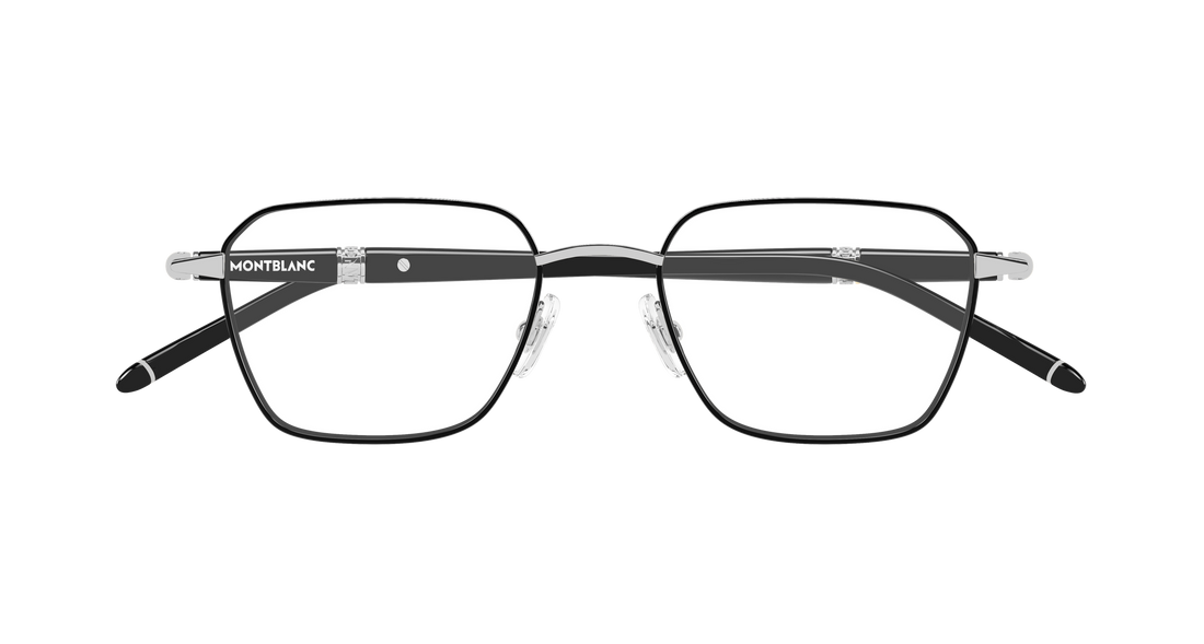 Occhiali da vista montblanc mb0485o 002 plateado rectangular / squared masculino taglia 51mm - Vista dettagliata