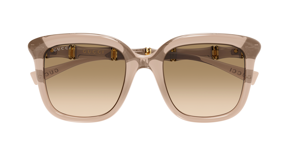 Óculos de sol gucci gg2058s 004 marron rectangular / squared femenino tamanho 52mm - Vista de detalhe