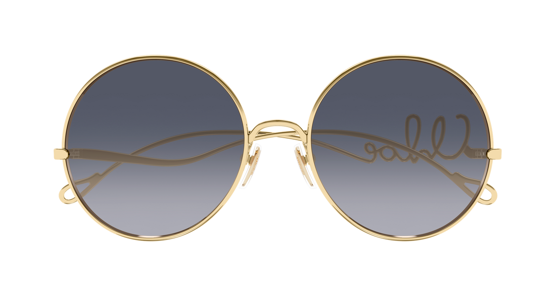 Lunettes de soleil chloé ch0372s 004 dorado round/oval/panthos femenino taille 56mm - Vue détaillée