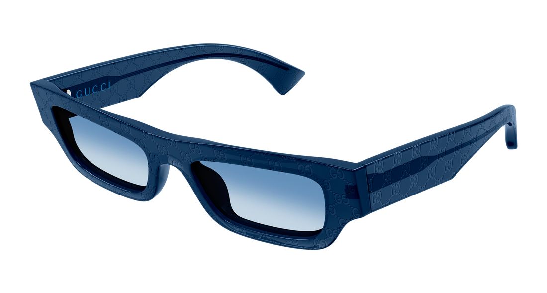 Óculos de sol gucci gg1839s 008 azul rectangular / squared masculino tamanho 52mm - Vista principal