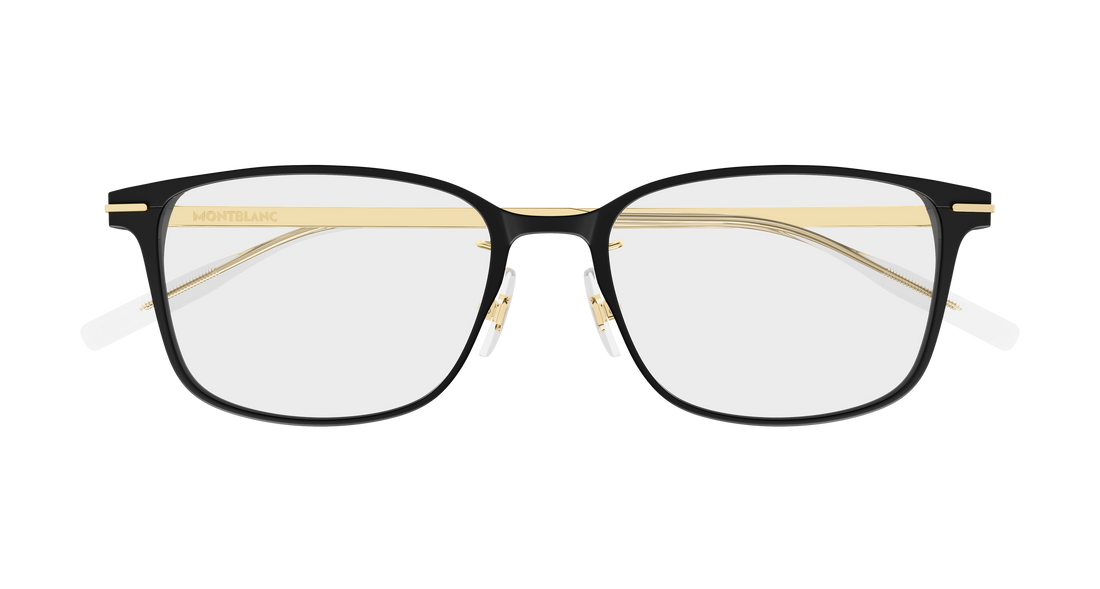 Lunettes de vue montblanc mb0532oj 001 negro rectangular / squared masculino taille 53mm - Vue détaillée