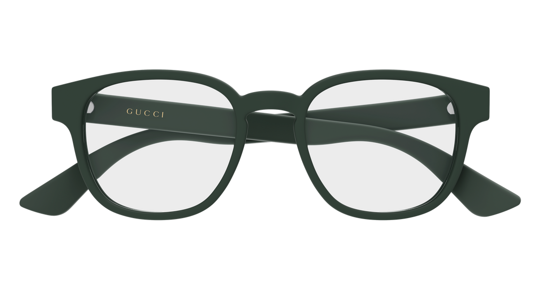 Occhiali da vista gucci gg1343o 010 verde round/oval/panthos masculino taglia 49mm - Vista dettagliata