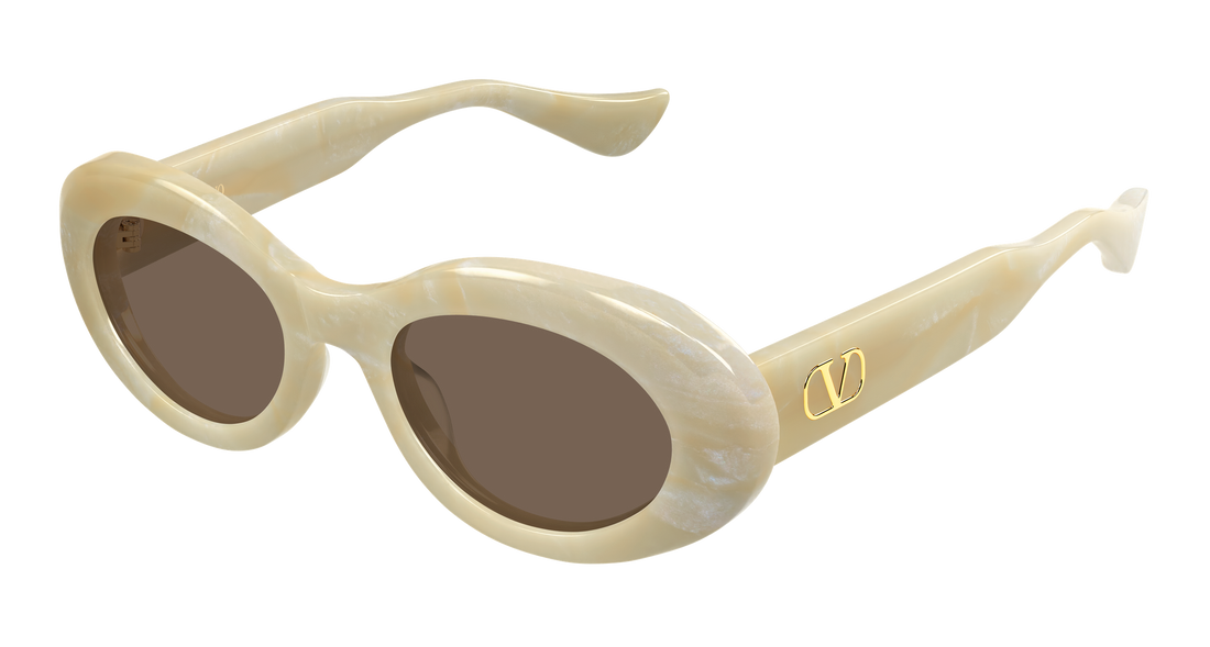 Sonnenbrillen valentino vg0057s 005 beige round/oval/panthos femenino größe 50mm - Hauptansicht