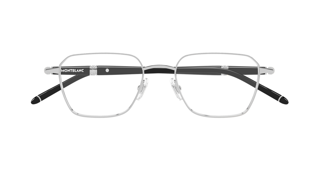 Occhiali da vista montblanc mb0485o 004 plateado rectangular / squared masculino taglia 51mm - Vista dettagliata