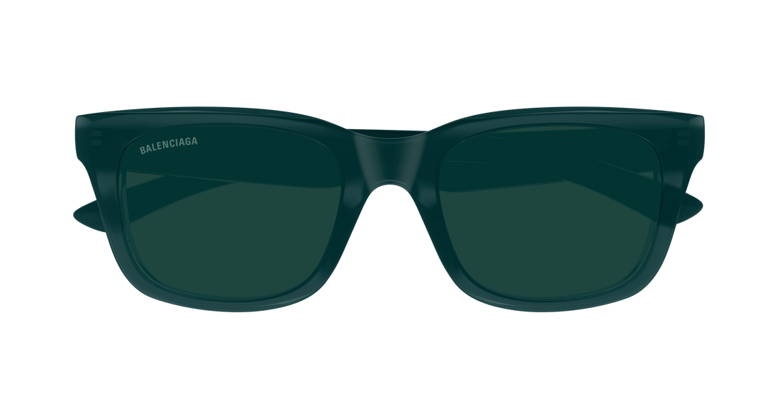 Óculos de sol balenciaga bb0468s 004 verde rectangular / squared masculino tamanho 53mm - Vista de detalhe