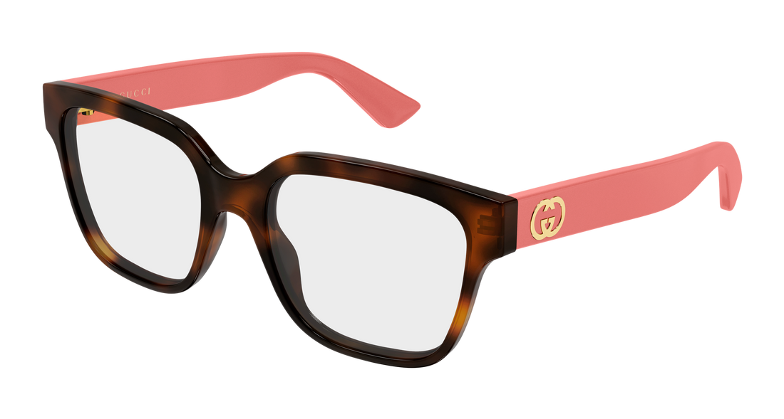 Lunettes de vue gucci gg2193o 004 havana rectangular / squared femenino taille 53mm - Vue principale