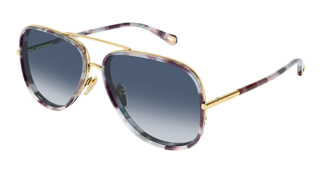 Sonnenbrillen chloé ch0382s 001 dorado pilot/navigator femenino größe 60mm - Hauptansicht